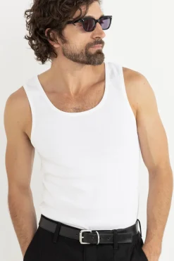 Kickback Singlet White