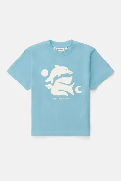 Kids Peace SS T-Shirt Blue