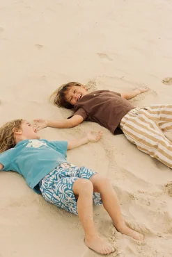 Kids Peace SS T-Shirt Blue