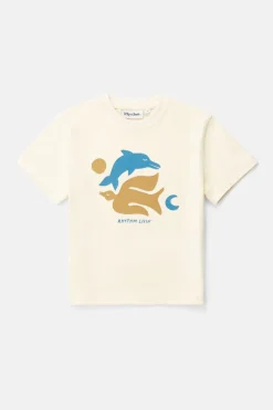 Kids Peace SS T-Shirt Natural White