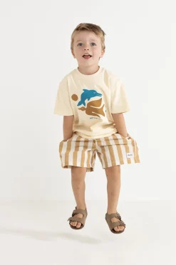 Kids Peace SS T-Shirt Natural White