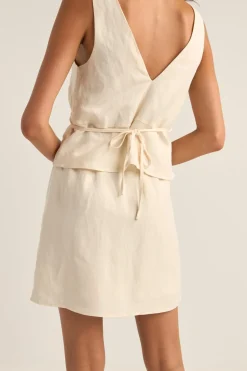 Lenny Drawcord Skirt Cream