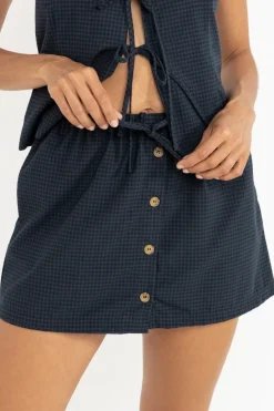 Louise Check Skort Navy