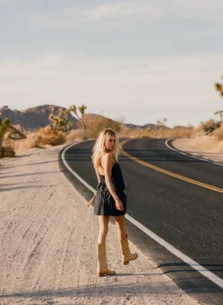 Louise Check Skort Navy