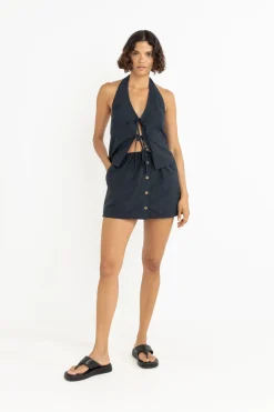 Louise Check Skort Navy