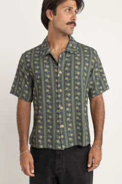 Overlap Ss Shirt Stone Blue