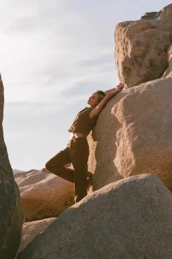 Ranch High Waist Corduroy Pant Cedar