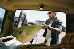 Relaxed Texture Ss Shirt Teal