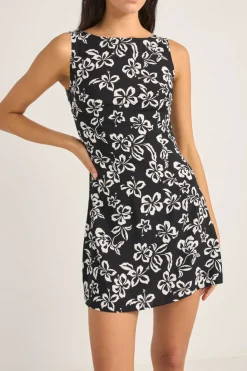Roselle Tie Back Mini Dress Roselle Floral