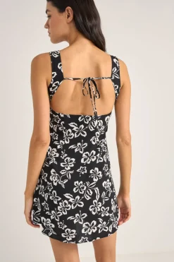 Roselle Tie Back Mini Dress Roselle Floral