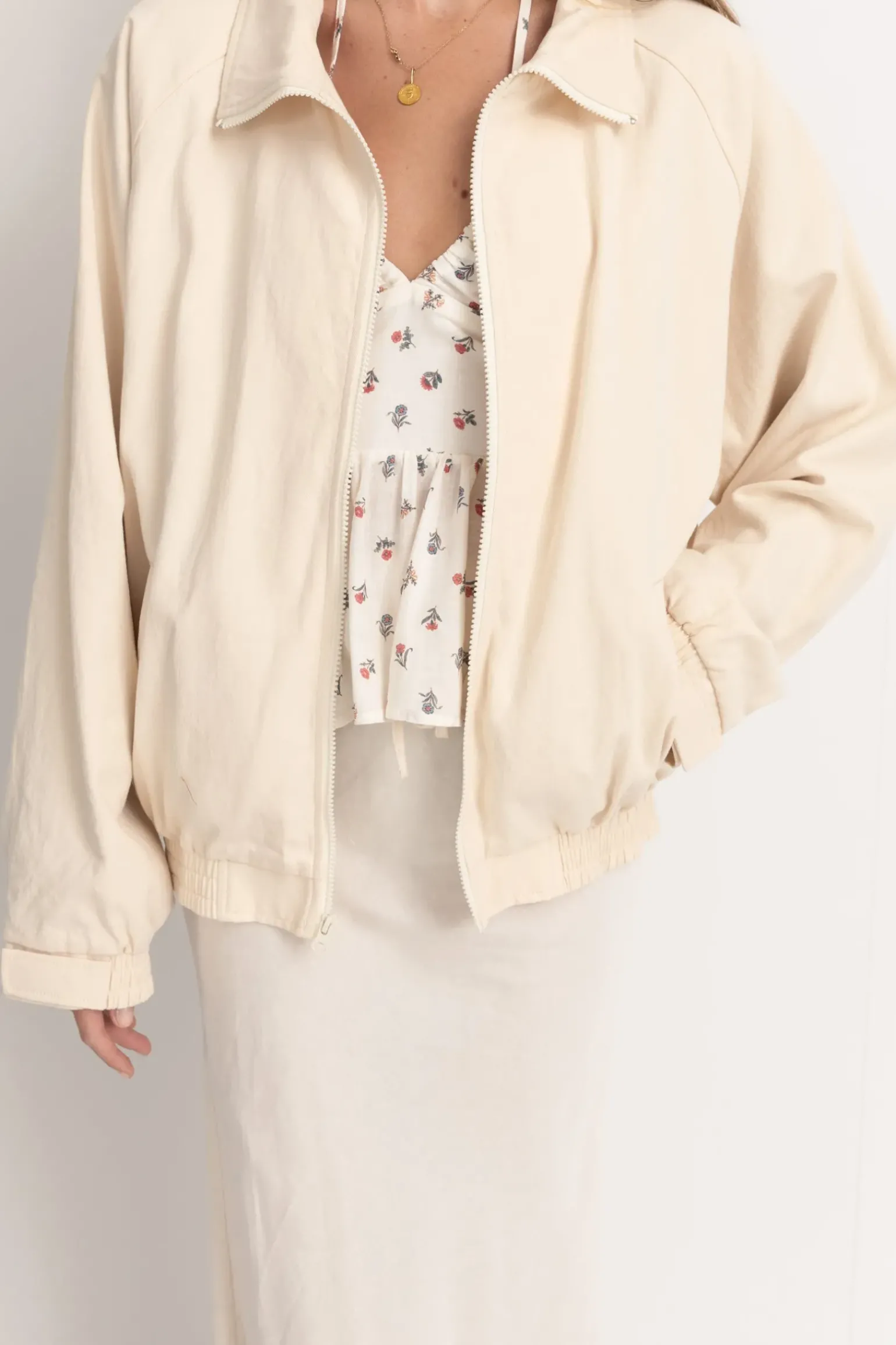 Santa Monica Bomber Jacket Cream