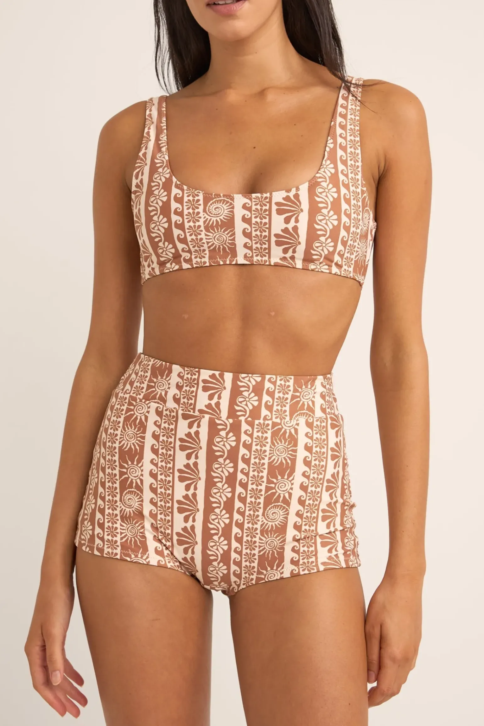 Seafarer Crop Top Brown