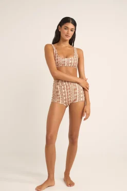 Seafarer Crop Top Brown