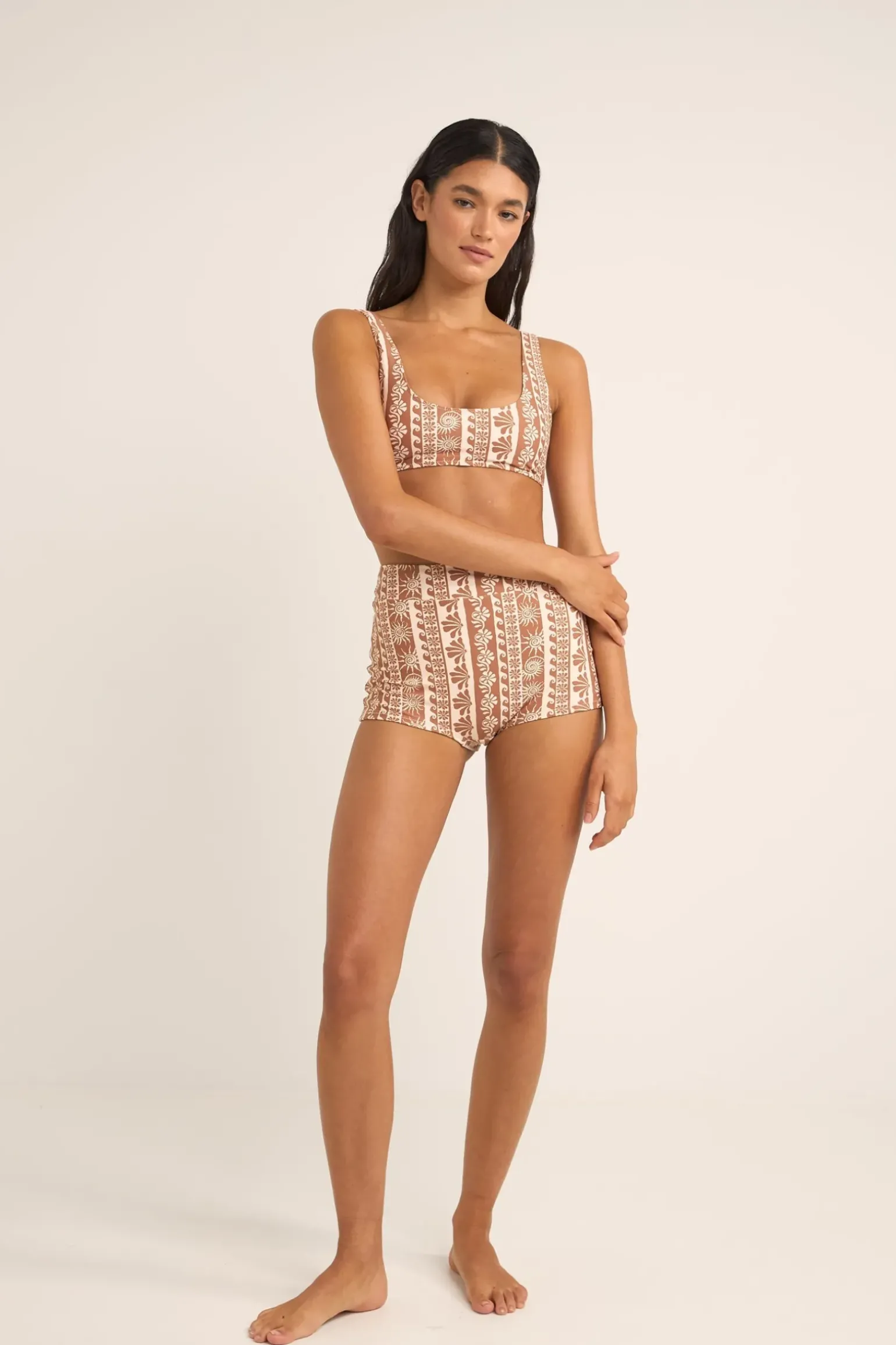 Seafarer Crop Top Brown