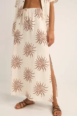 Seafarer Maxi Skirt Brown