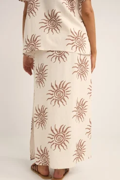 Seafarer Maxi Skirt Brown