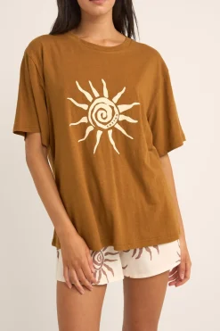 Seafarer Oversized T-Shirt Brown