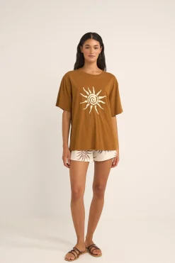 Seafarer Oversized T-Shirt Brown