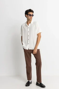 Textured Linen SS Shirt Natural