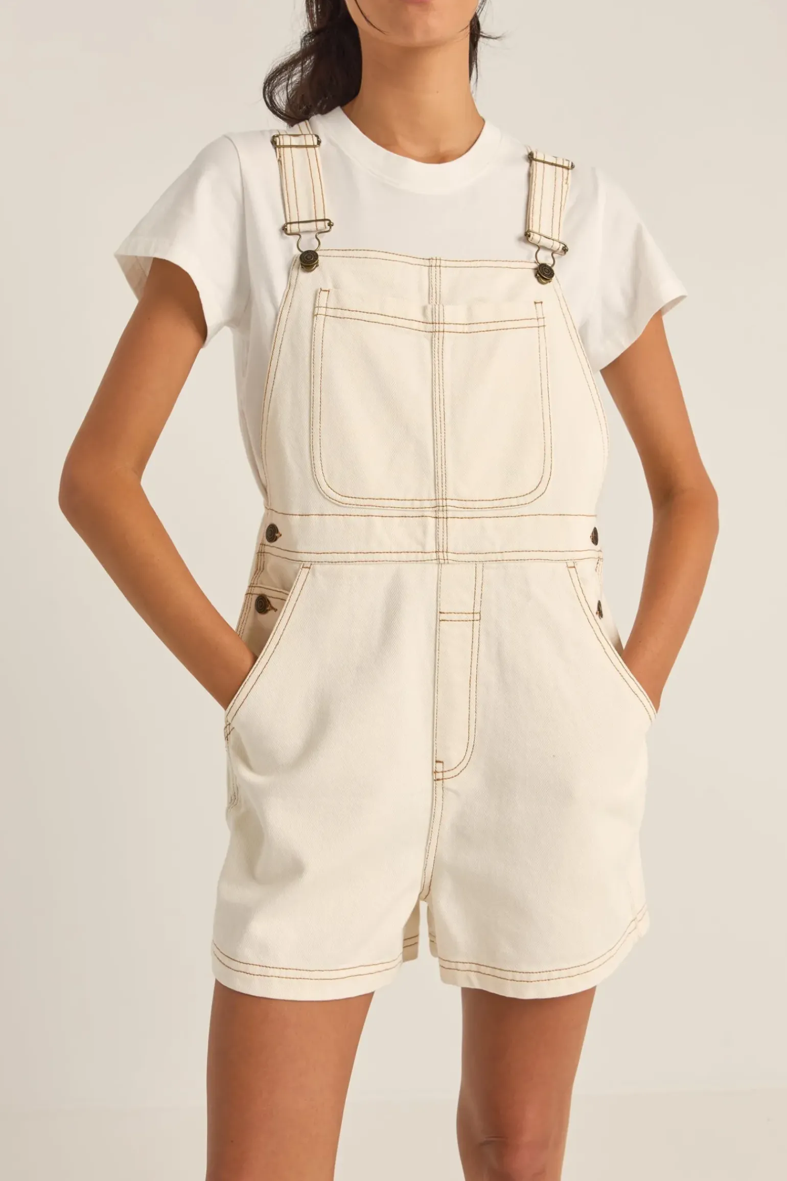 Tides Short Overall Cream