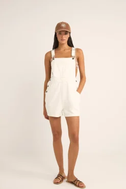 Tides Short Overall White