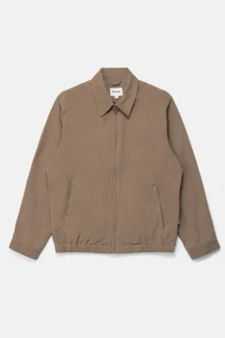 Twill Bomber Jacket Brown