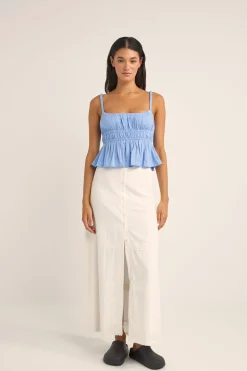 Tyler Baby Doll Top Cornflower