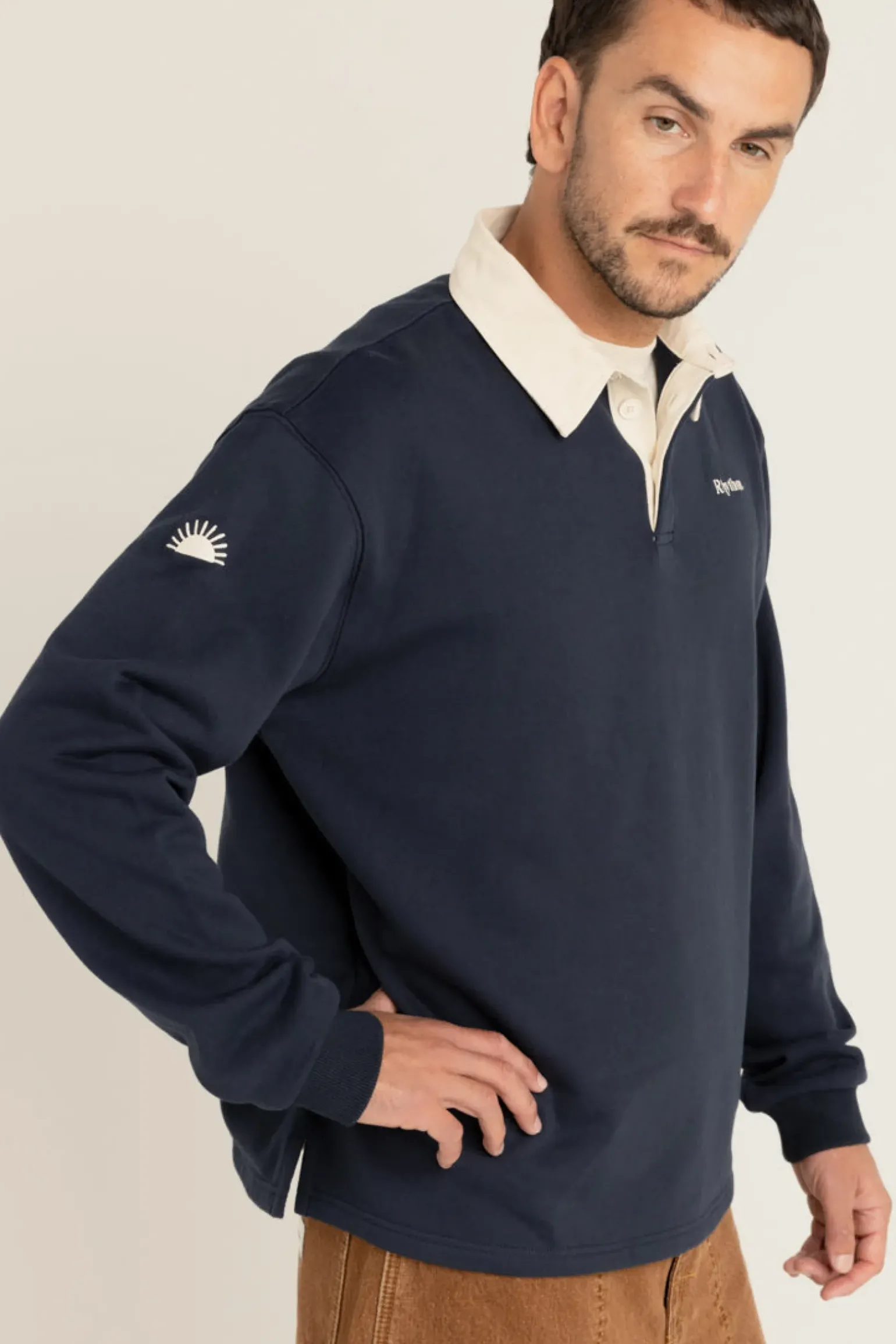 Vintage Rugby Ls Polo Indigo