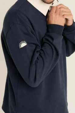 Vintage Rugby Ls Polo Indigo