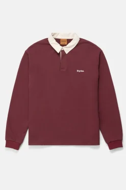 Vintage Rugby Ls Polo Merlot