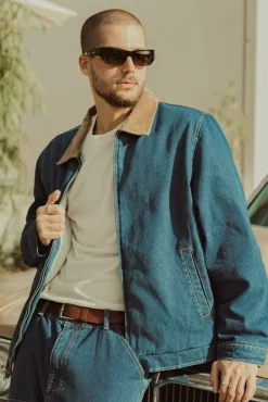 Washed Denim James Jacket Blue Wash