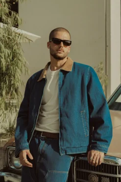 Washed Denim James Jacket Blue Wash