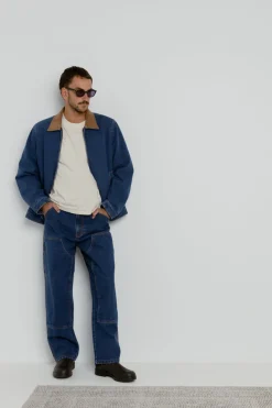 Washed Denim James Jacket Blue Wash