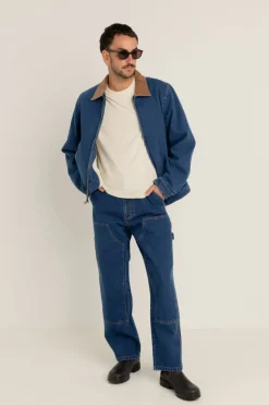 Washed Denim James Jacket Blue Wash